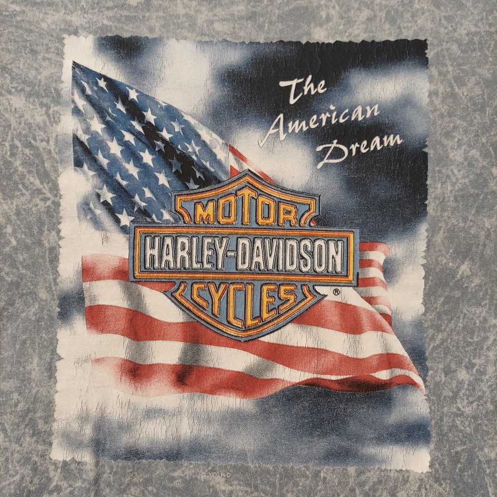 Harley Davidson Shirt Mens Large Conrad's Joliet Illinois The American Dream Tee